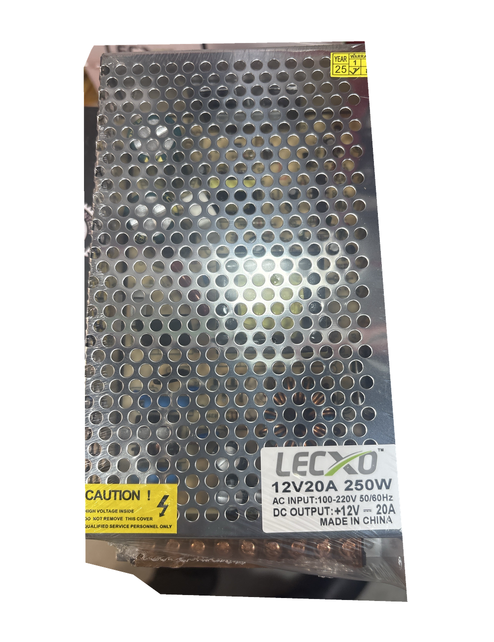 LECXO 12V 20A 250W Metal Power Supply