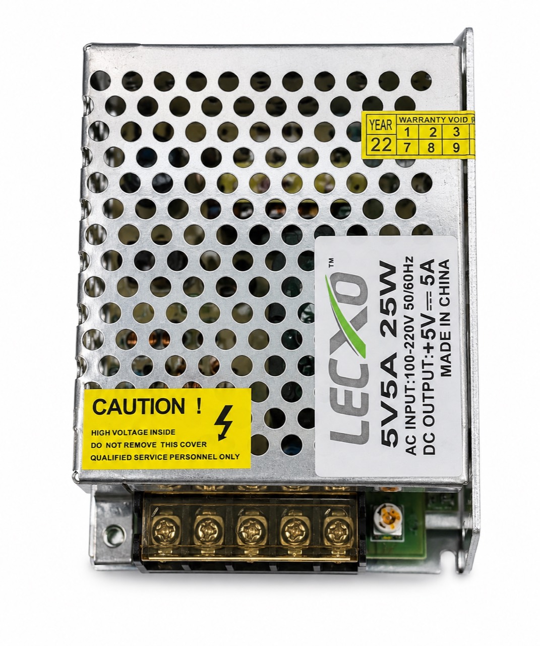 LECXO 5V 5A 25W Metal Power Supply