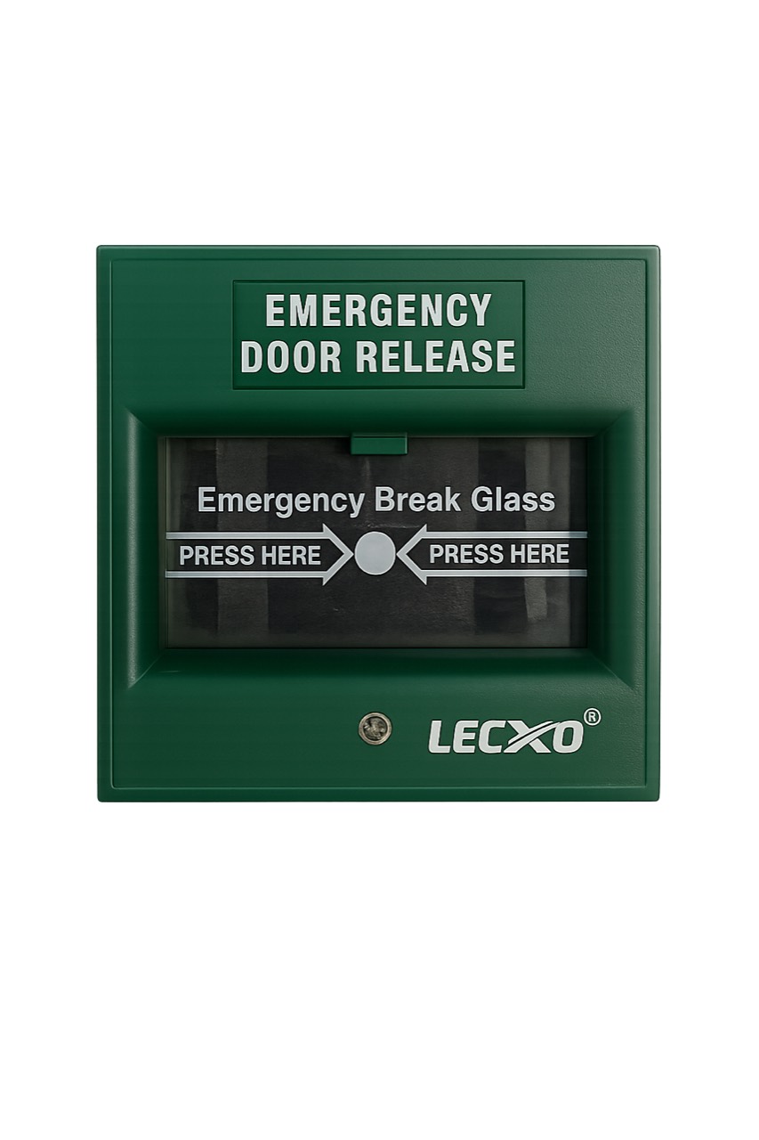 LECXO emergency break glass door release