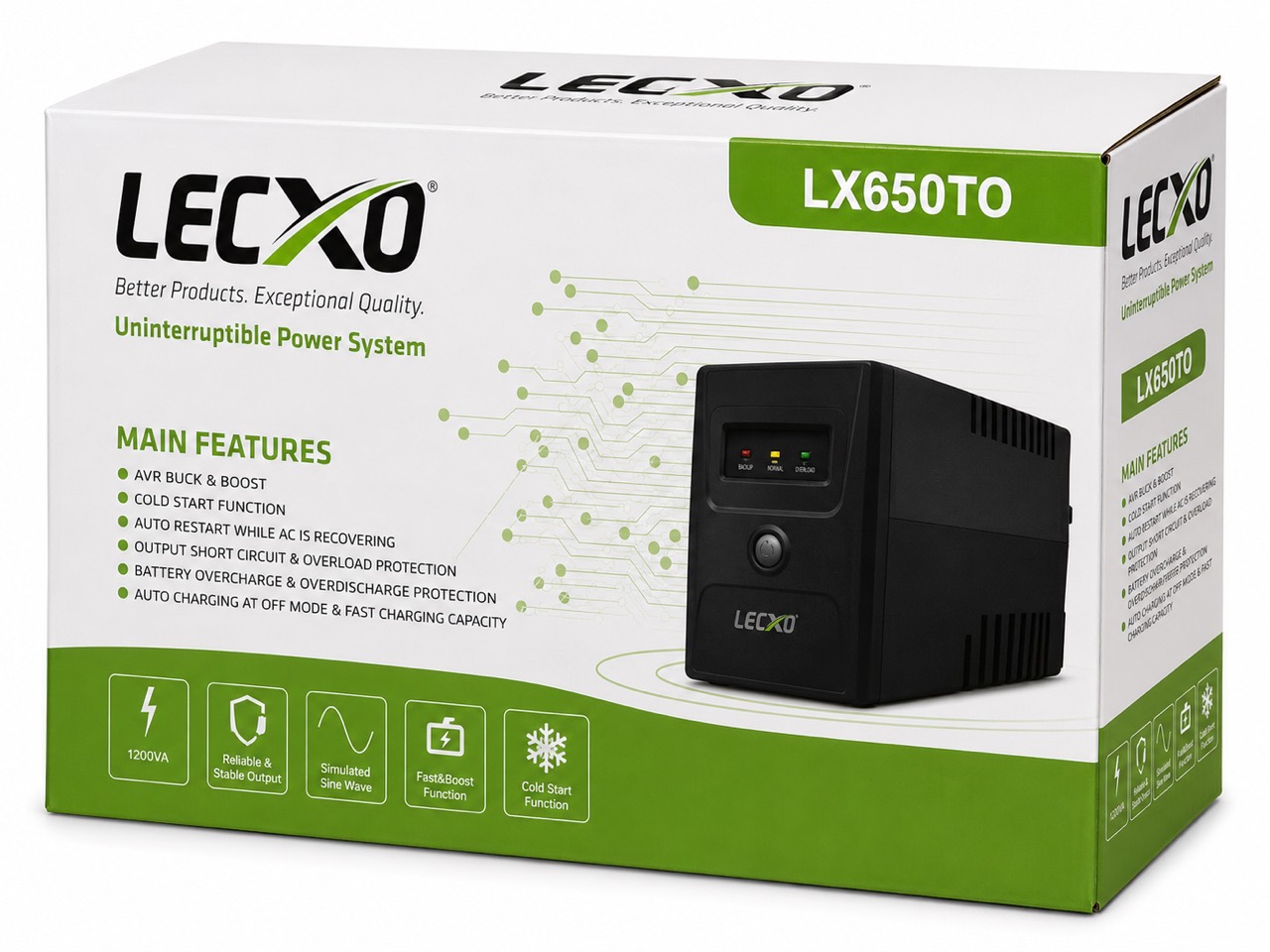 LECXO LX650TO Uninterruptible Power System