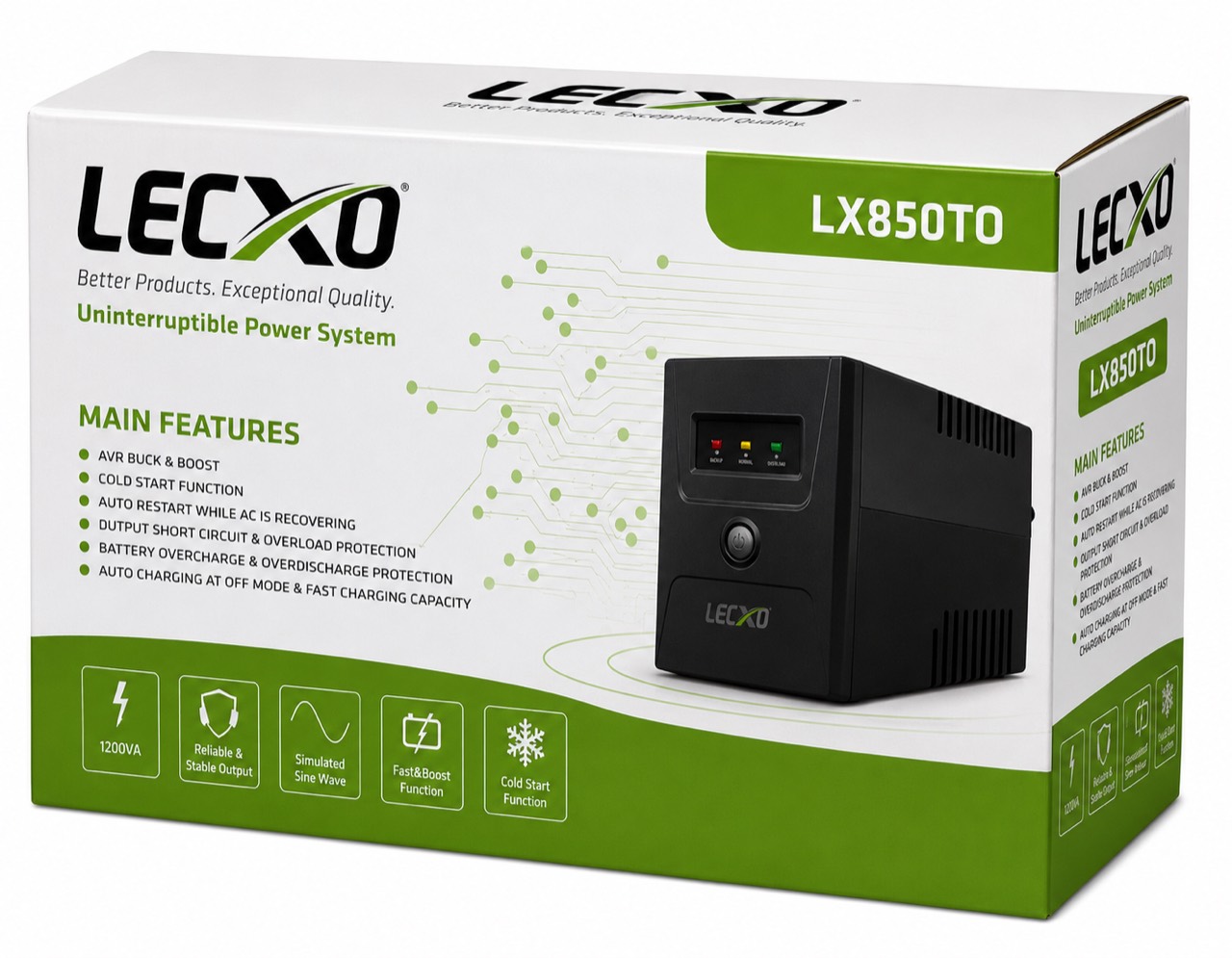 LECXO LX850TO Uninterruptible Power System