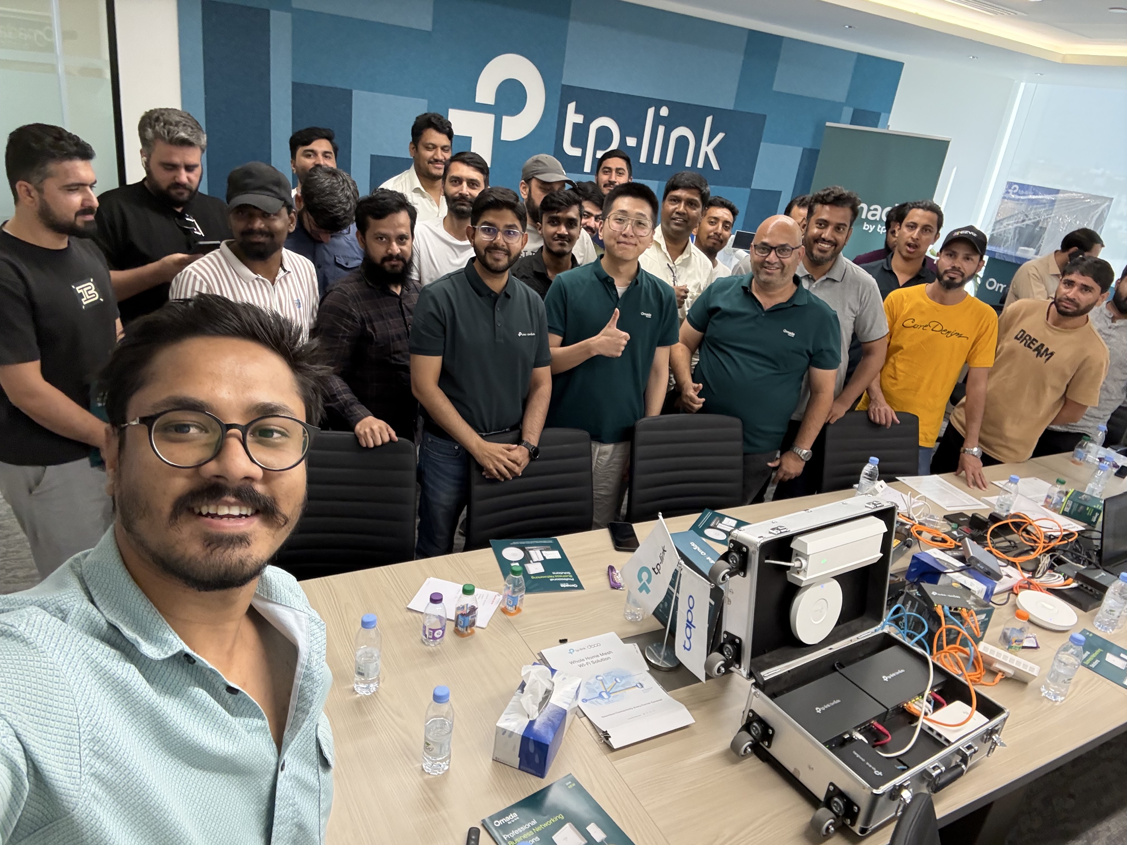 Golden Wire Omada business networking training session with installers and contractors
