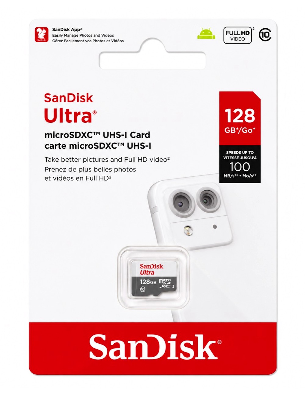 SanDisk Ultra 128GB microSDXC UHS-I Card