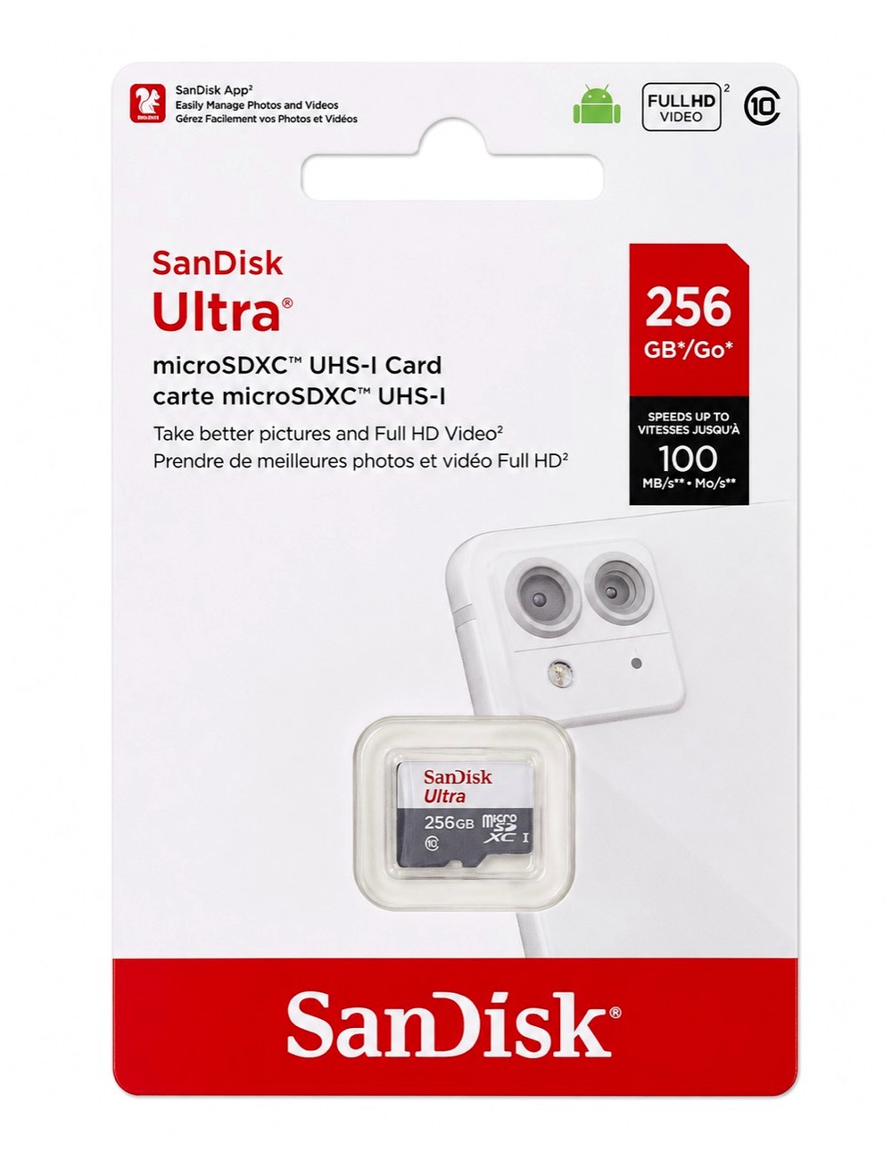 SanDisk Ultra 256GB microSDXC UHS-I Card