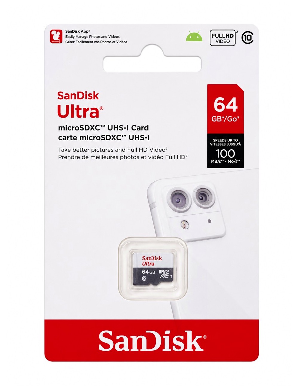 SanDisk Ultra 64GB microSDXC UHS-I Card